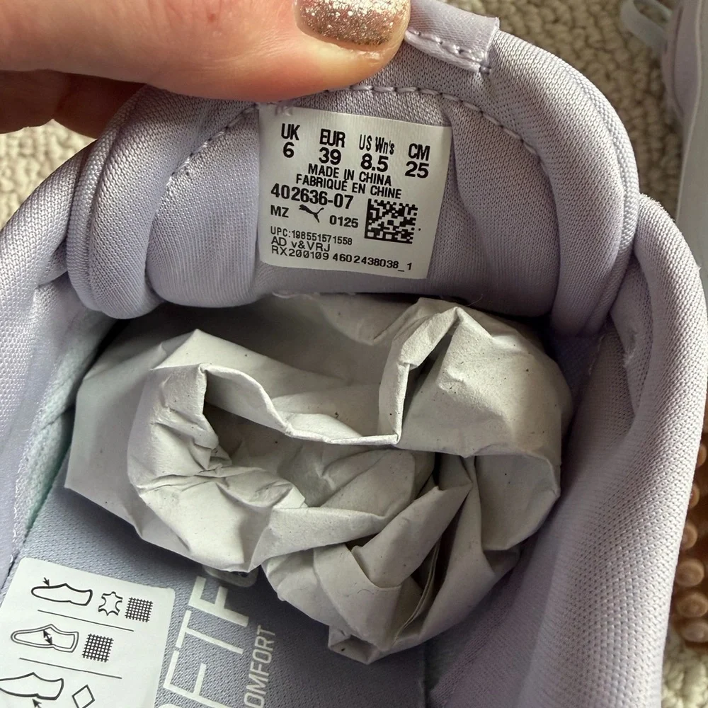 NWT Puma Women's Miler Rose Sneakers in Lilac - Picture 9 of 11